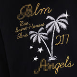 Palm Angels Hoodie Coconut Tree Pin Embroidered Hooded Sweater