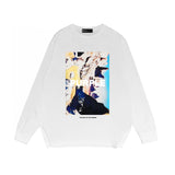 Purple Brand Long Sleeve T-Shirt Fashion Loose Long Sleeve Top