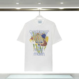 Casablanca T Shirts Ocean Fish Crew Neck Loose Tee
