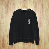 Purple Brand Distressed Sweatshirt Retro Vintage Crew Neck Sweater