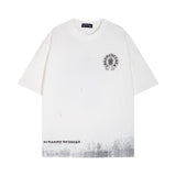 CHH Chrome Heart T Shirts Sanskrit Short Sleeve T-Shirt Crew Neck