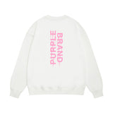 Purple Brand Sweatshirt Loose Crew Neck Sweater