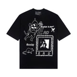 ERD T Shirts Short Sleeve Printed Loose Casual