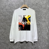 Purple Brand Long Sleeve T-Shirt Fashion Loose Long Sleeve Top