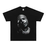 Asap Rocky T Shirts ASAP Rocky Short Sleeve T-Shirts Loose and Versatile for Men and Women