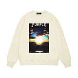 Purple Brand Sweatshirt Loose Crew Neck Sweater