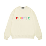 Purple Brand Sweatshirt Loose Crew Neck Sweater