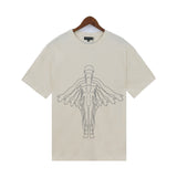 Who Decided War T Shirts Who Decided War Washing Water Old Alphabet Printed Short Sleeves