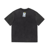 Men Vintage T-Shirts vintage Nirvana Koben print vintage washed old short sleeves