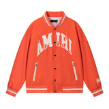 Amiri Jacket 2024 Spring and Autumn New AMI Embroidered Letter Pattern Baseball Jacket Jacket Men's and Women's Same Piece Wholesale