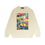 Purple Brand Long Sleeve T-Shirt Fashion Loose Long Sleeve Top