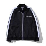Palm Angle Sweatshirt Black and White Striped Men's and Women's Loose Sports and Leisure Jacket