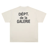 Gallery Dept T-Shirt Alphabet Slogan Short Sleeve T-Shirt