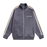 Palm Angels Sweatshirts Suit Striped Color Matching Sports Suit Loose Casual Suit