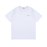 Off White T Shirts OW Botanical Flower Pattern Crew Neck Pullover Short Sleeves