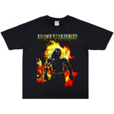 Rock Star T Shirt Rock Band Alternative Metal Disturbed Band Washed T-shirt Short Sleeve Loose Men and Women