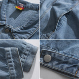 Men Jacket Spring Denim Jacket Men's Couple Loose Top