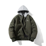 Mens Vintage Jackets Jacket Loose Baseball Suit Flight Suit Hooded