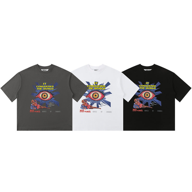 House Of Errors T-Shirt Eye of Truth 3D Printed Eyes Short Sleeve Loose T-Shirt