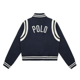 Ralph Lauren Coat Autumn/Winter Pony Embroidery Vintage Wool Leather Baseball