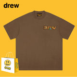 Drew T Shirts Short Sleeve Letter Cotton T-shirt Loose