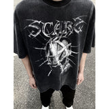 Mens Vintage T-Shirts VINTAGE Old Printed Crew Neck Short Sleeve T-Shirt