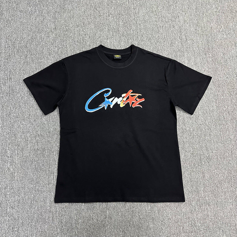 Corteiz T Shirt Short Sleeve Letter Flower
