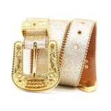 Hip-hop punk rhinestone belt unisex sweet cool style