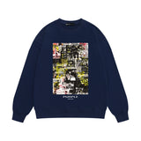 Purple Brand Sweatshirt Loose Crew Neck Sweater