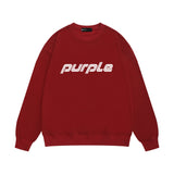 Purple Brand Sweatshirt Loose Crew Neck Sweater