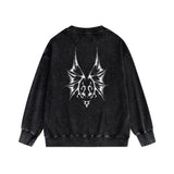 Purple Brand Distressed Sweatshirt Retro Vintage Crew Neck Sweater