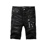 Purple Brand Denim Shorts High Street Black