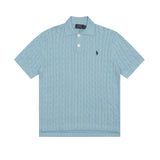 Ralph Lauren Knitted sweaters Ralph Lauren Knitted Short Sleeved Shirt POLO Lapel Knitted Short Sleeve Small Twist Lapel T-Shirt