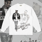 Nba Long Sleeve Shirt Men and Women Cotton Loose