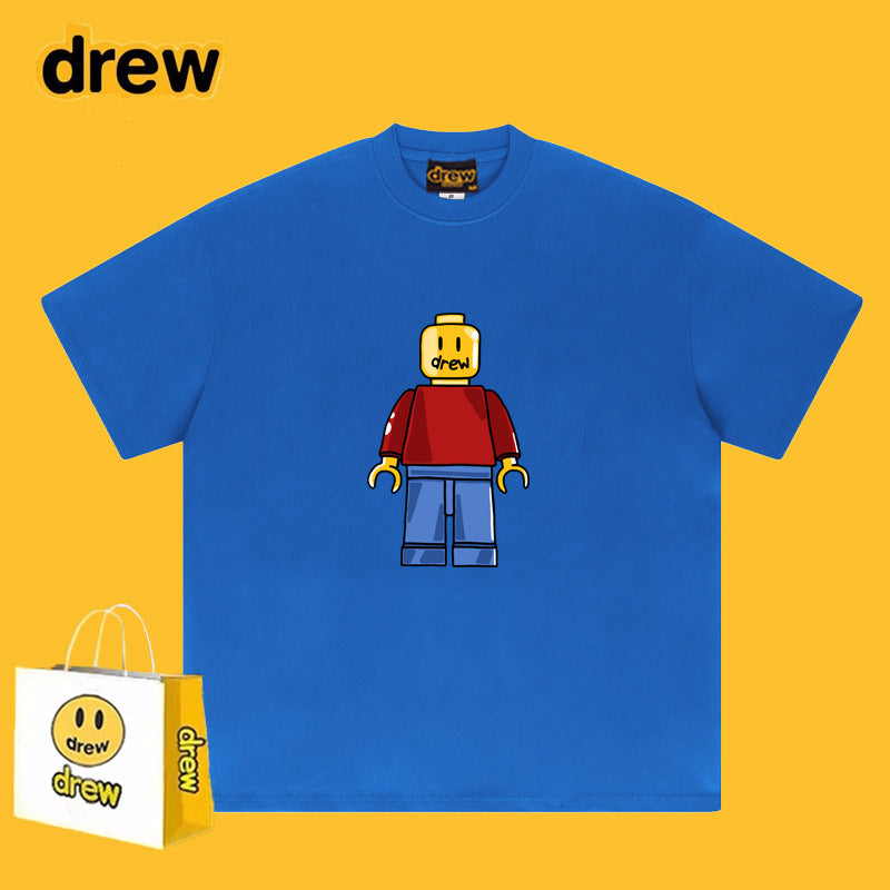 Drew T Shirts Short Sleeve Loose round Neck Short Sleeve
