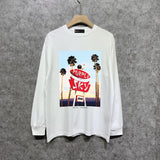 Purple Brand Long Sleeve T-Shirt Fashion Loose Long Sleeve Top