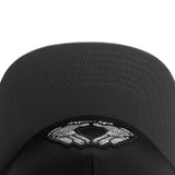 Trendy flat brimmed hat cashew pattern