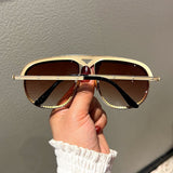 Trendy punk glasses diamond retro