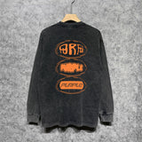Purple Brand Distressed Long Sleeve Shirt Fashion Distressed Loose Long-sleeved Top