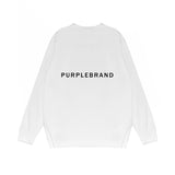 Purple Brand Long Sleeve T-Shirt Fashion Loose Long Sleeve Top