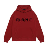 Purple Brand Hoodie Fashion Loose Hooded Sweater
