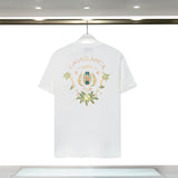 Casablanca T Shirts Portal Printed Cotton Loose Tee