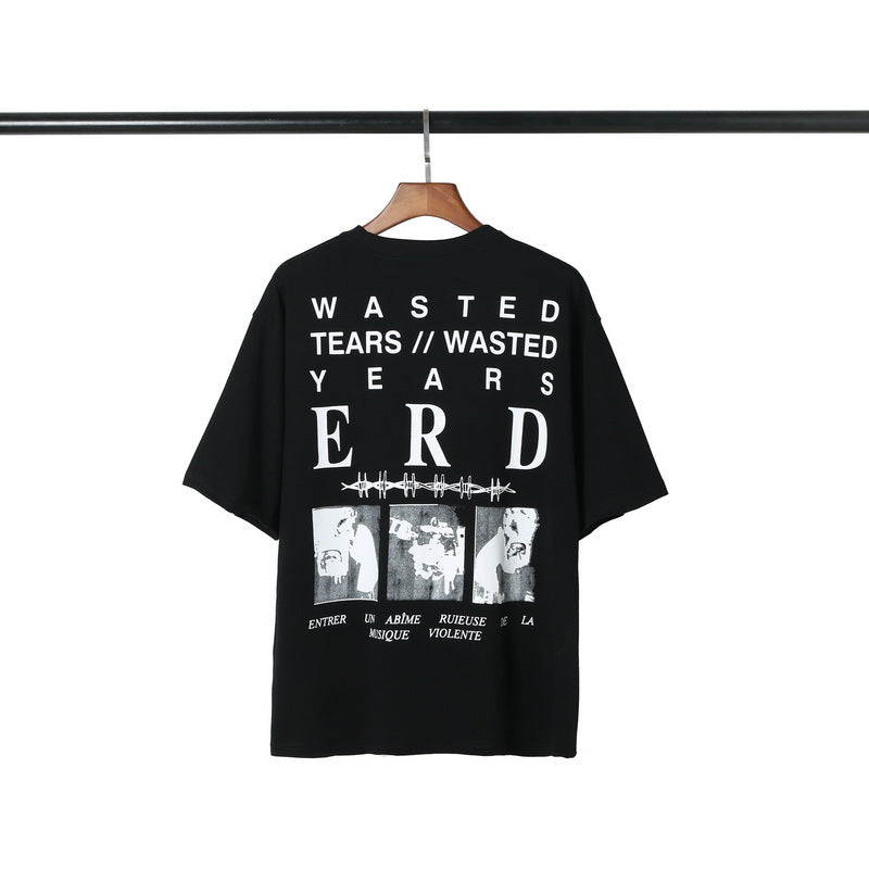 ERD T Shirts Cartoon Print Loose Casual