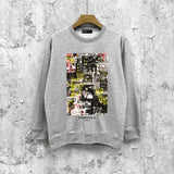 Purple Brand Sweatshirt Loose Crew Neck Sweater