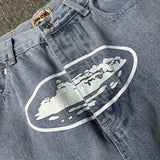 Corteiz Pants Loose Jeans Street Retro Straight