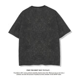 Nba T Shirt Vintage Basketball Star Character Printed Short-Sleeved T-shirt Washed Old Fashion Brand Men's Pure Cotton
