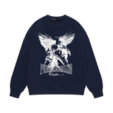 Purple Brand Sweatshirt Loose Crew Neck Sweater