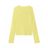 Ralph Lauren Knitted sweaters RL logo embroidered V-neck knitted sweater