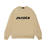Purple Brand Sweatshirt Loose Crew Neck Sweater