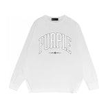 Purple Brand Long Sleeve T-Shirt Fashion Loose Long Sleeve Top